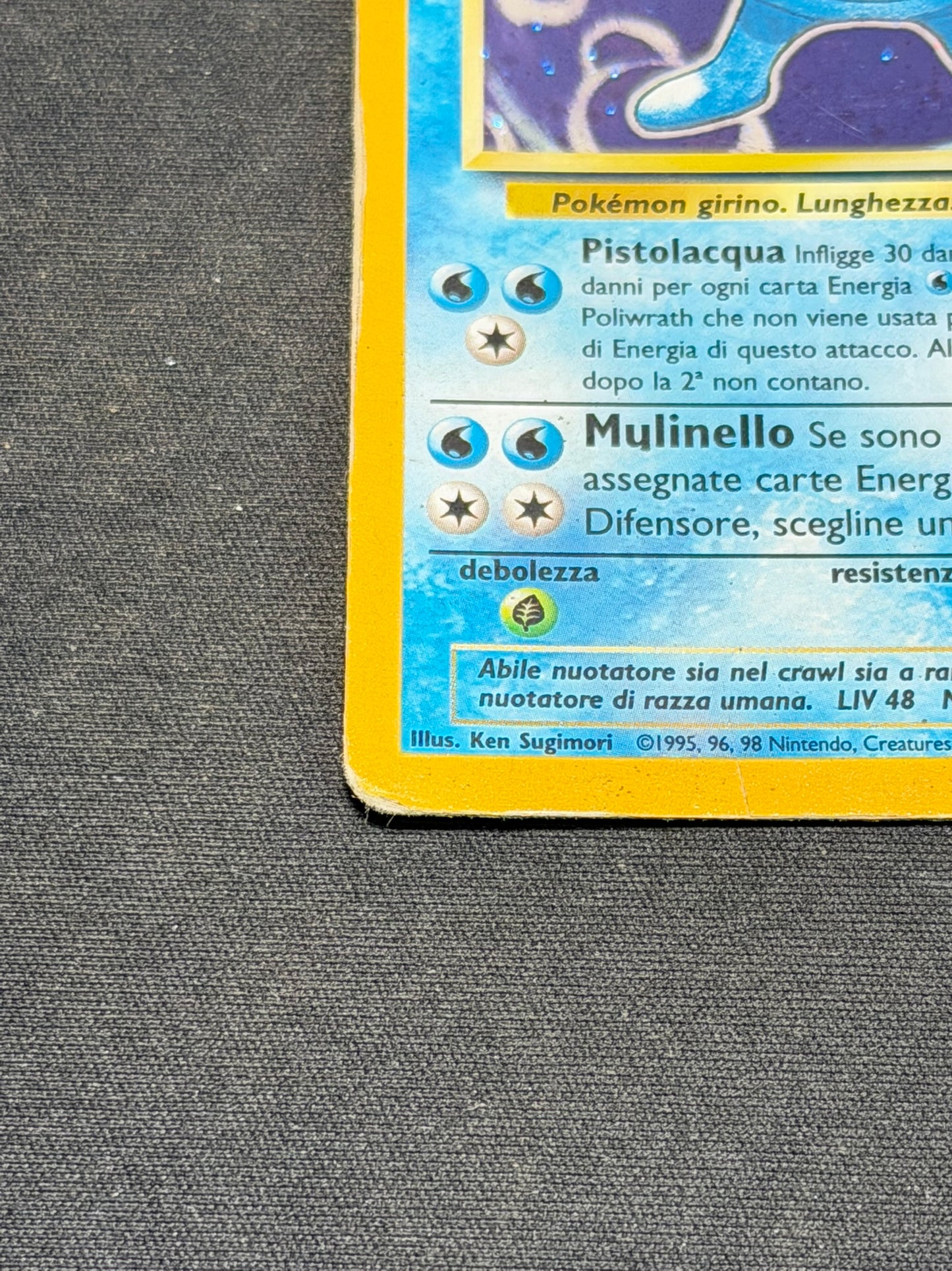 Poliwrath 13/102 Set Base Rara Holo ITA poor