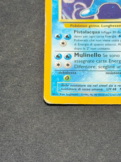Poliwrath 13/102 Set Base Rara Holo ITA poor