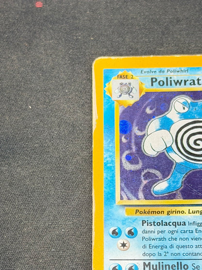 Poliwrath 13/102 Set Base Rara Holo ITA poor