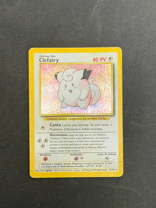 Clefairy set base 5/102 poor ita