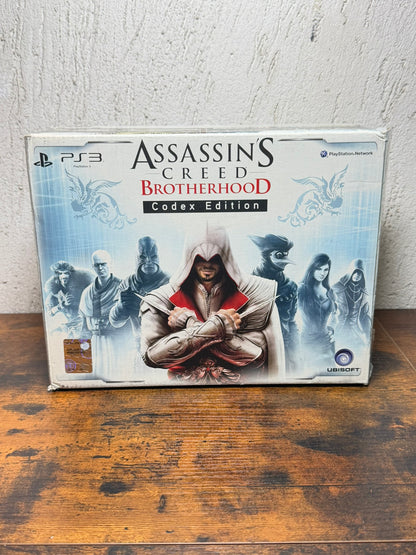 Assassin's Creed Brotherhood Codex Edition PS3 COMPLETA Carte Ottime Condizioni