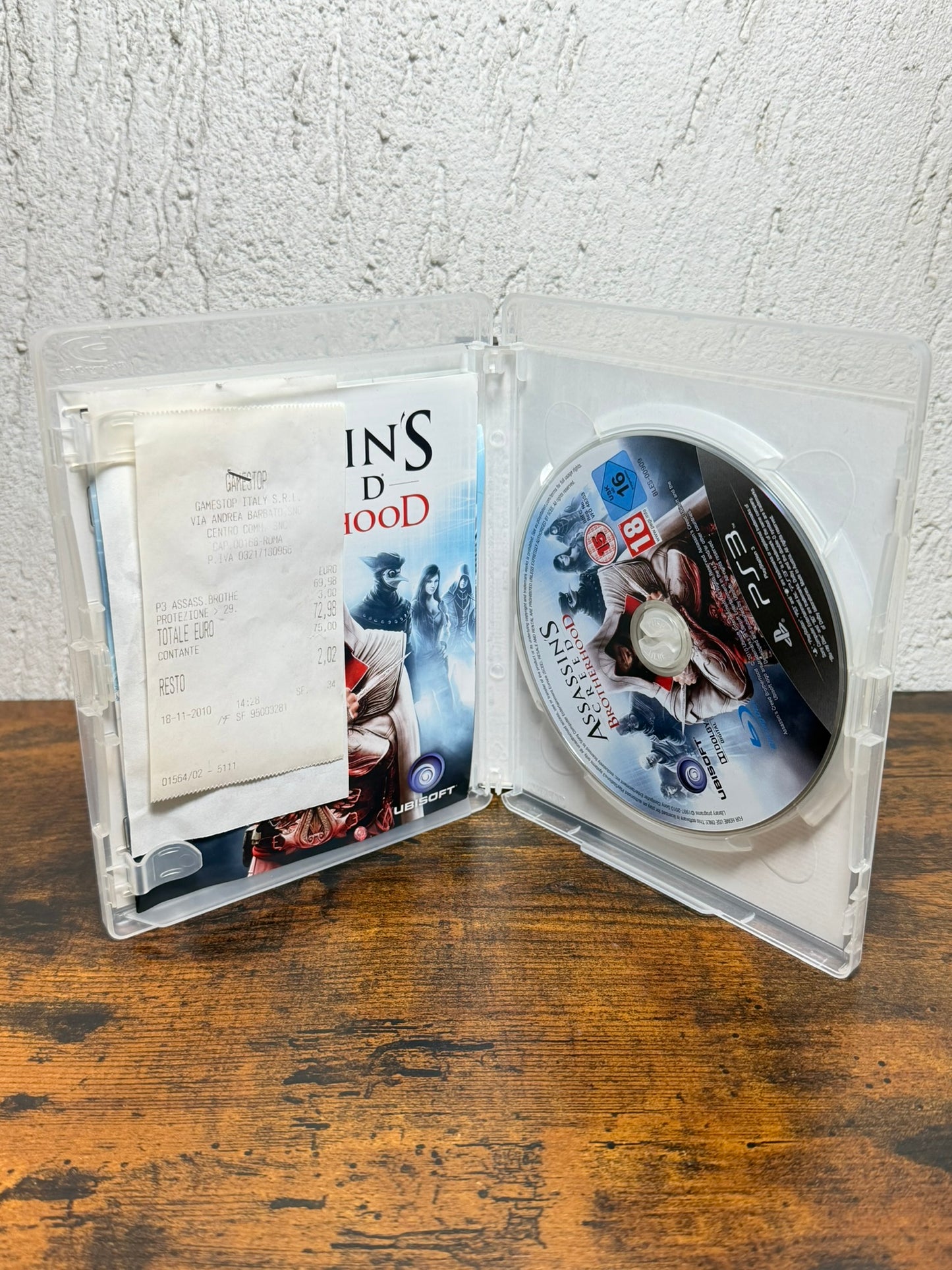 Assassin's Creed Brotherhood Codex Edition PS3 COMPLETA Carte Ottime Condizioni