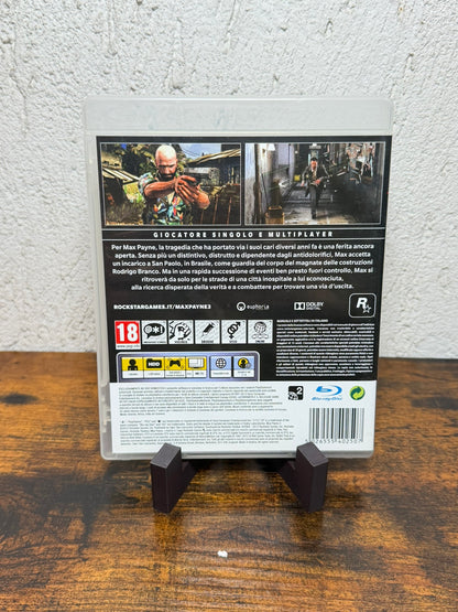 MAX PAYNE 3 PS3 PLAYSTATION 3 COMPLETO ITA