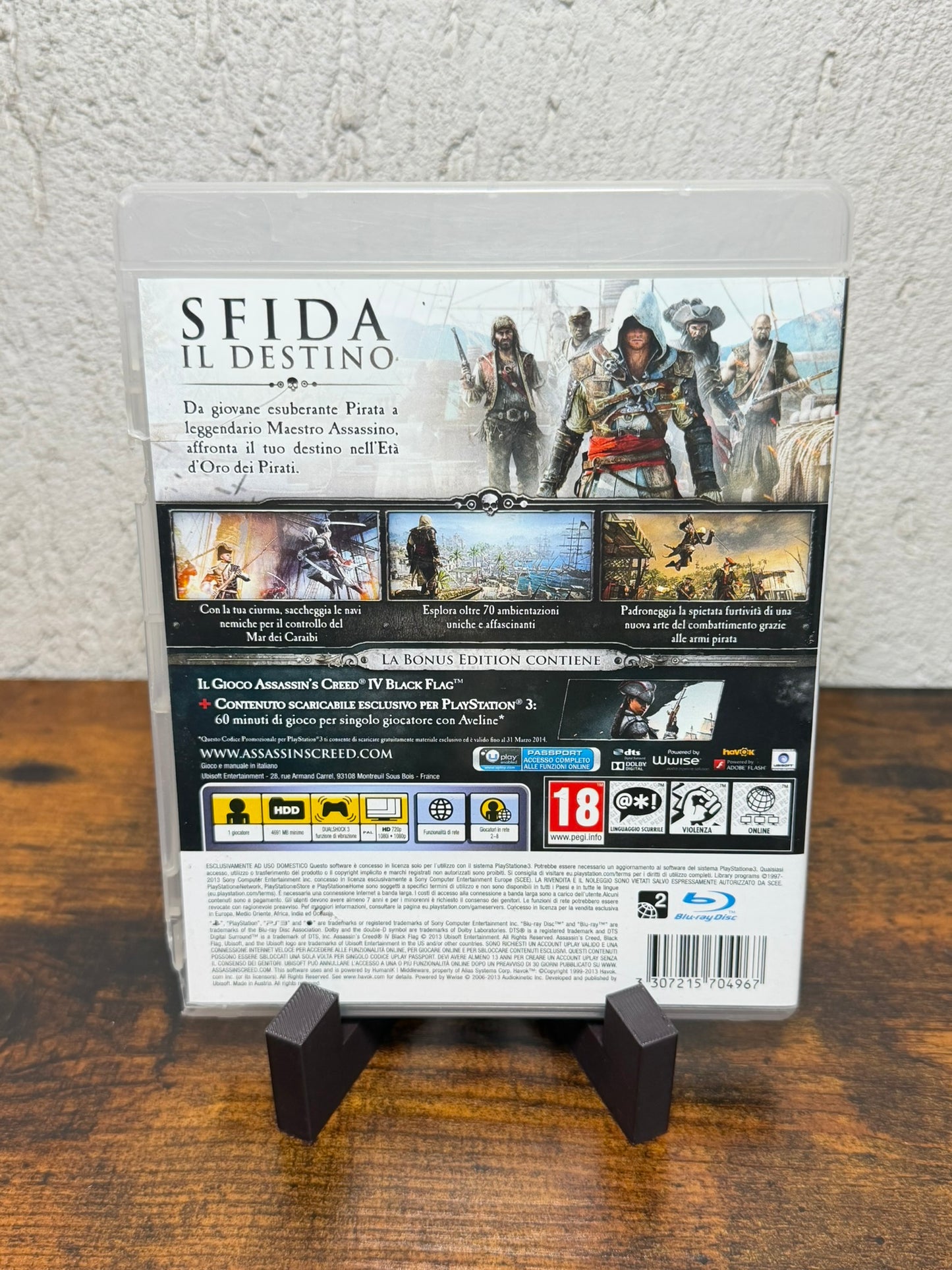 Assassin's creed IV 4 Black Flag PS3 Playstation 3 PAL ITA usato funzionante