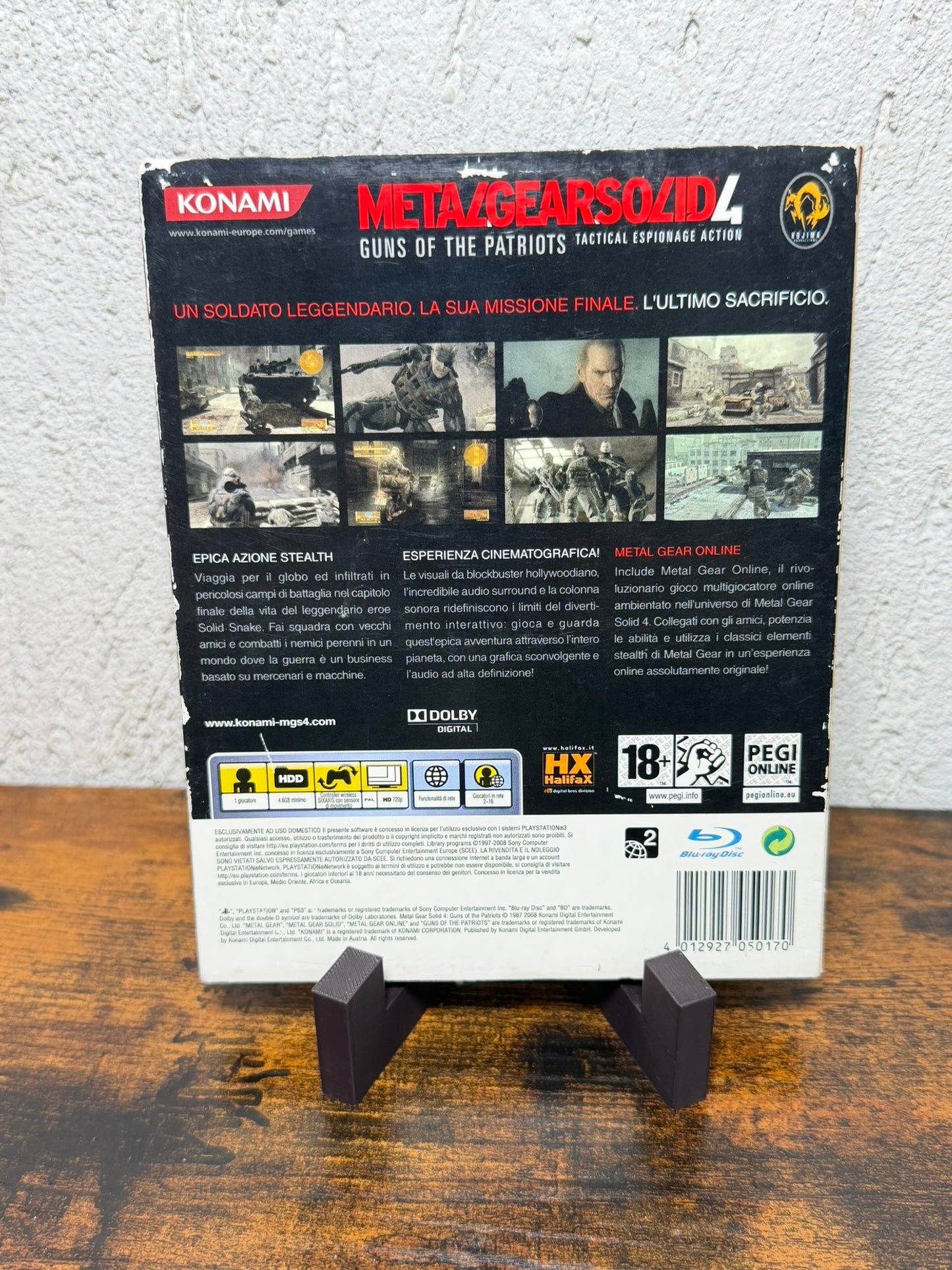 Metal Gear Solid 4 Sony PlayStation 3 PS3 PAL ITA Completo Copertina Speciale