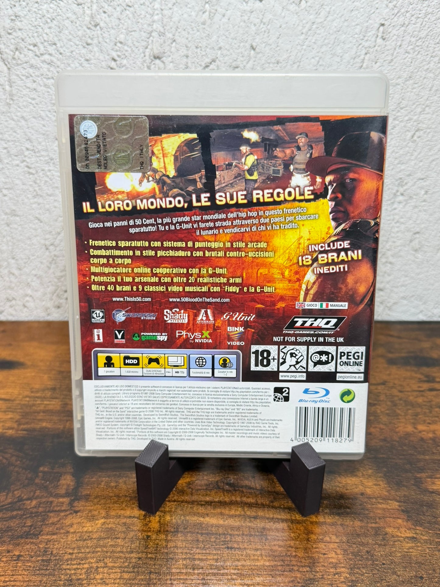50 CENT BLOOD ON THE SAND PS3 PLAYSTATION 3 PAL ITALIANO COMPLETO DISCO NUOVO