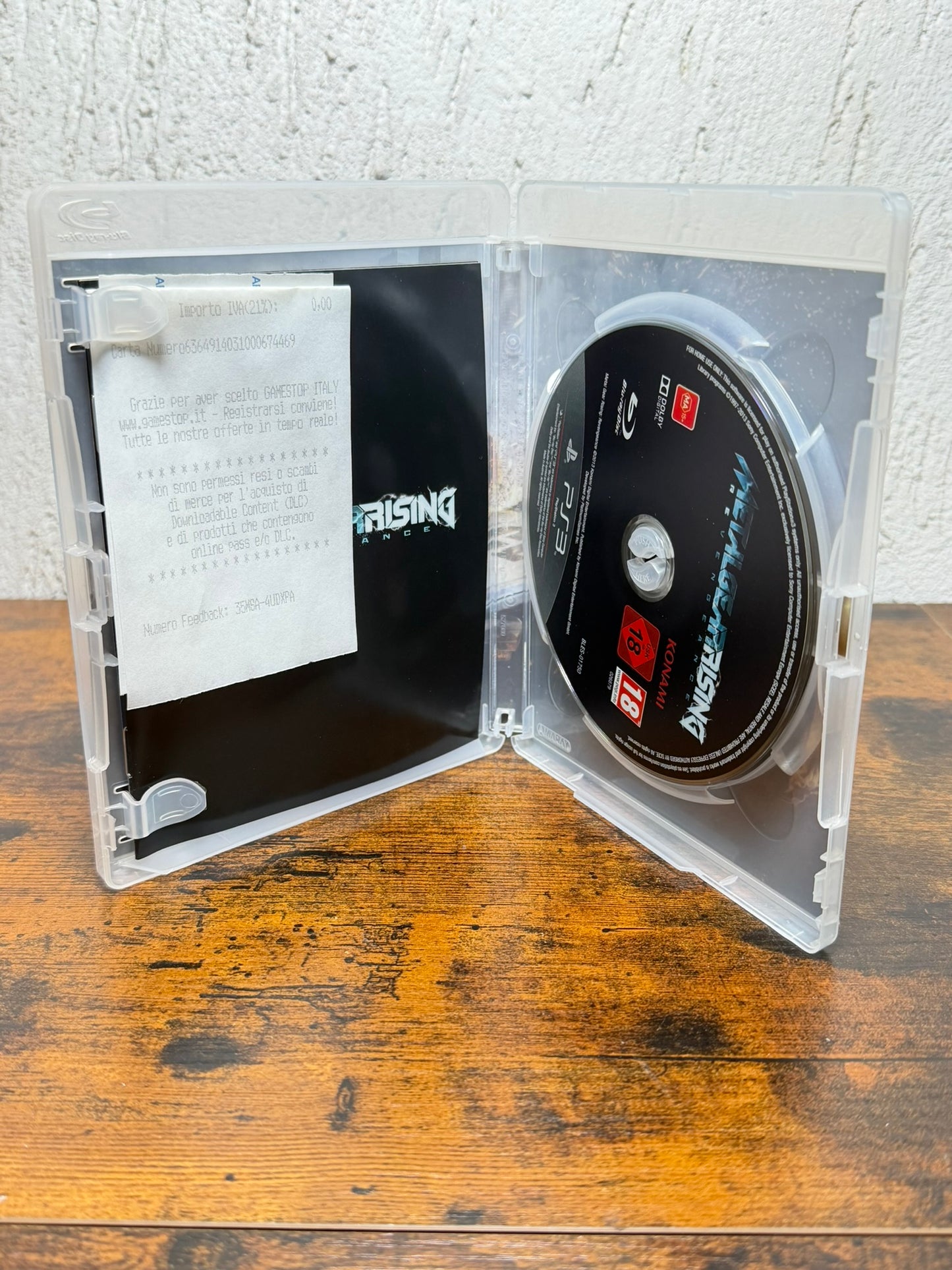 Metal Gear Rising ITA Konami Ps3 Sony PlayStation Completo