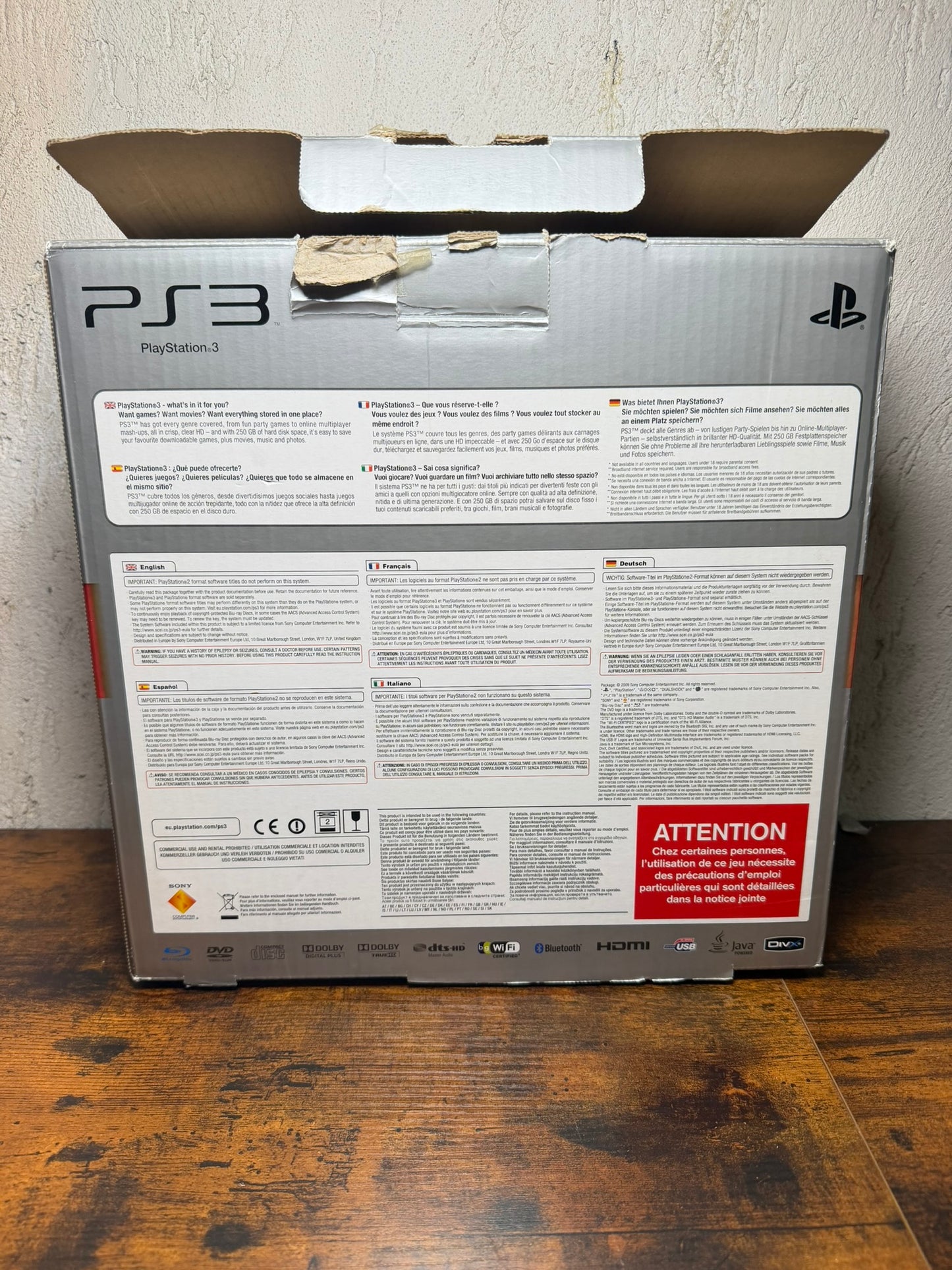 Playstation 3 Ps3 250GB Boxed Scatolata Pal Ita CECH-2004B no hdmi