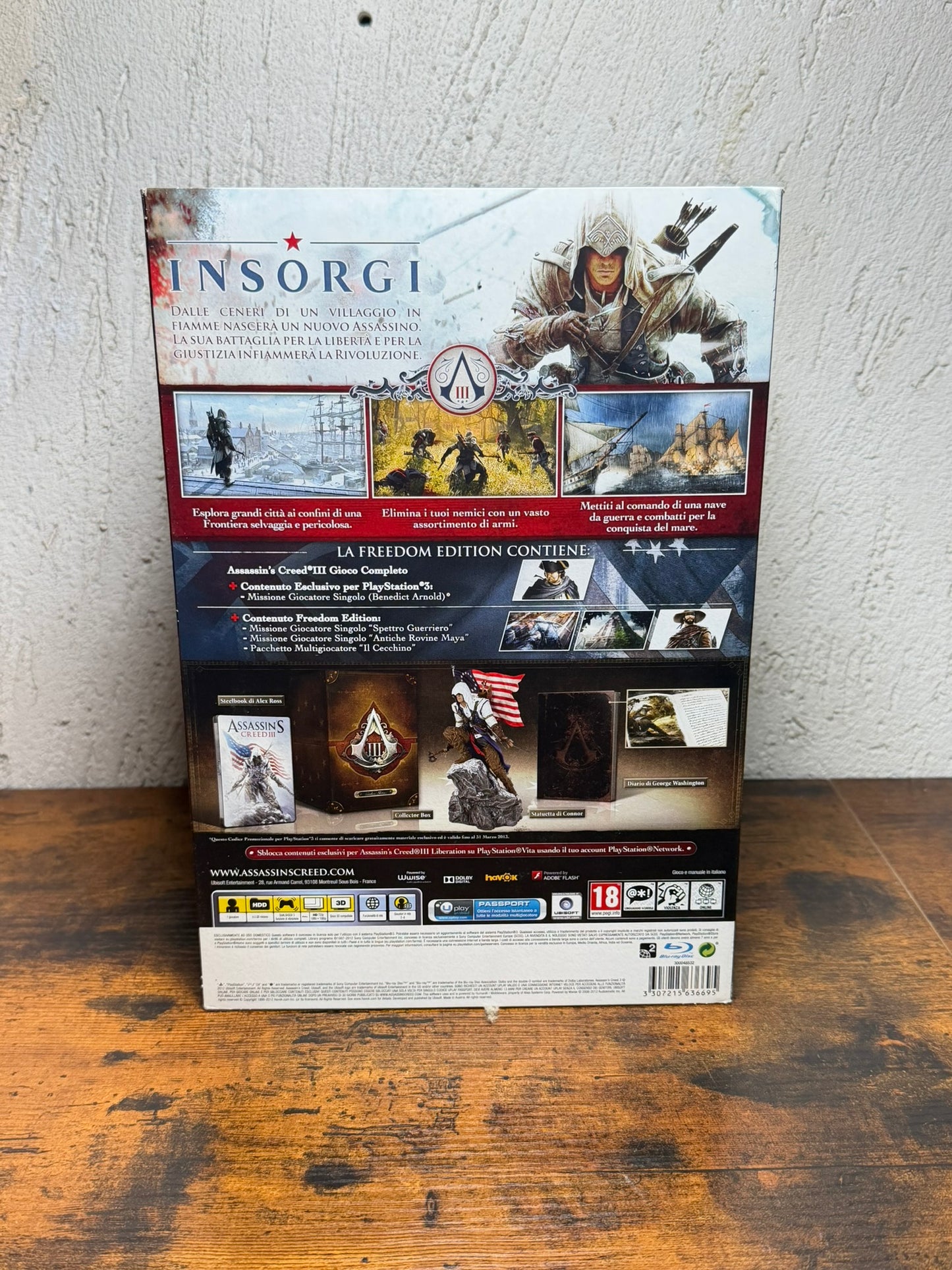 Assassin's Creed III - Freedom Edition (Sony PlayStation 3, 2012)