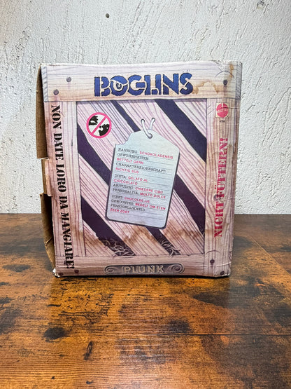 Boglins PLUNK pupazzo di gomma in scatola Mattel 1987 in scatola con segni