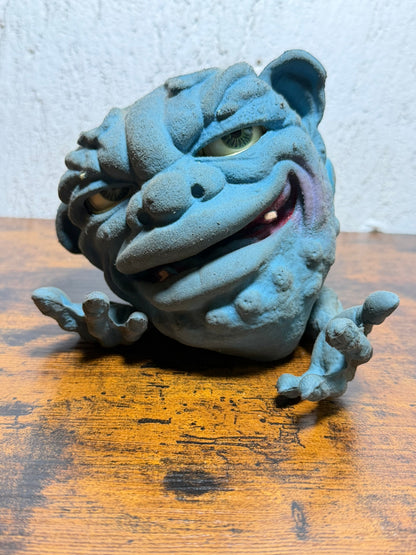 Boglins PLUNK pupazzo di gomma in scatola Mattel 1987 in scatola con segni