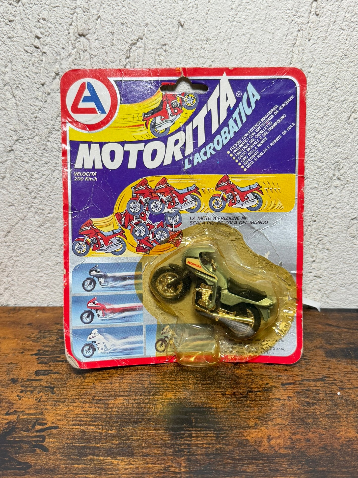MOTORITTA L'ACROBATICA JAPANESE DESIGN MADE IN HONG KONG NEW SEALED ANNI 80