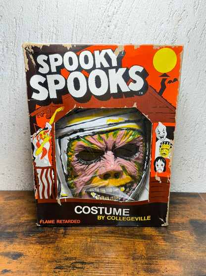 RARO 1979 Collegeville Spooky Spooks "Mummy" #1299 Scatola Maschera Costume