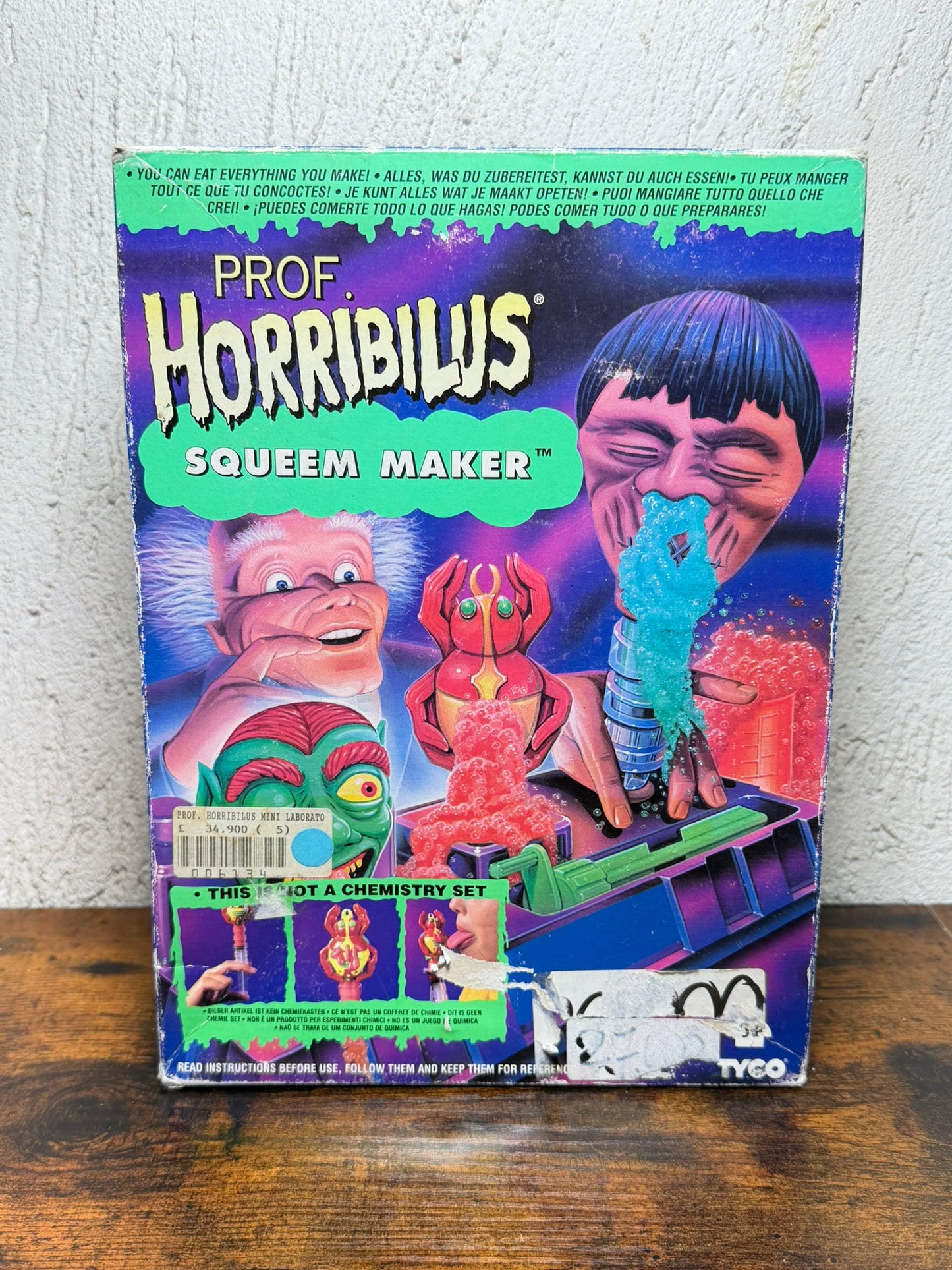 1994 VINTAGE TYCO Doctor horribilus Dreadful SQUEEM MAKER (usato)