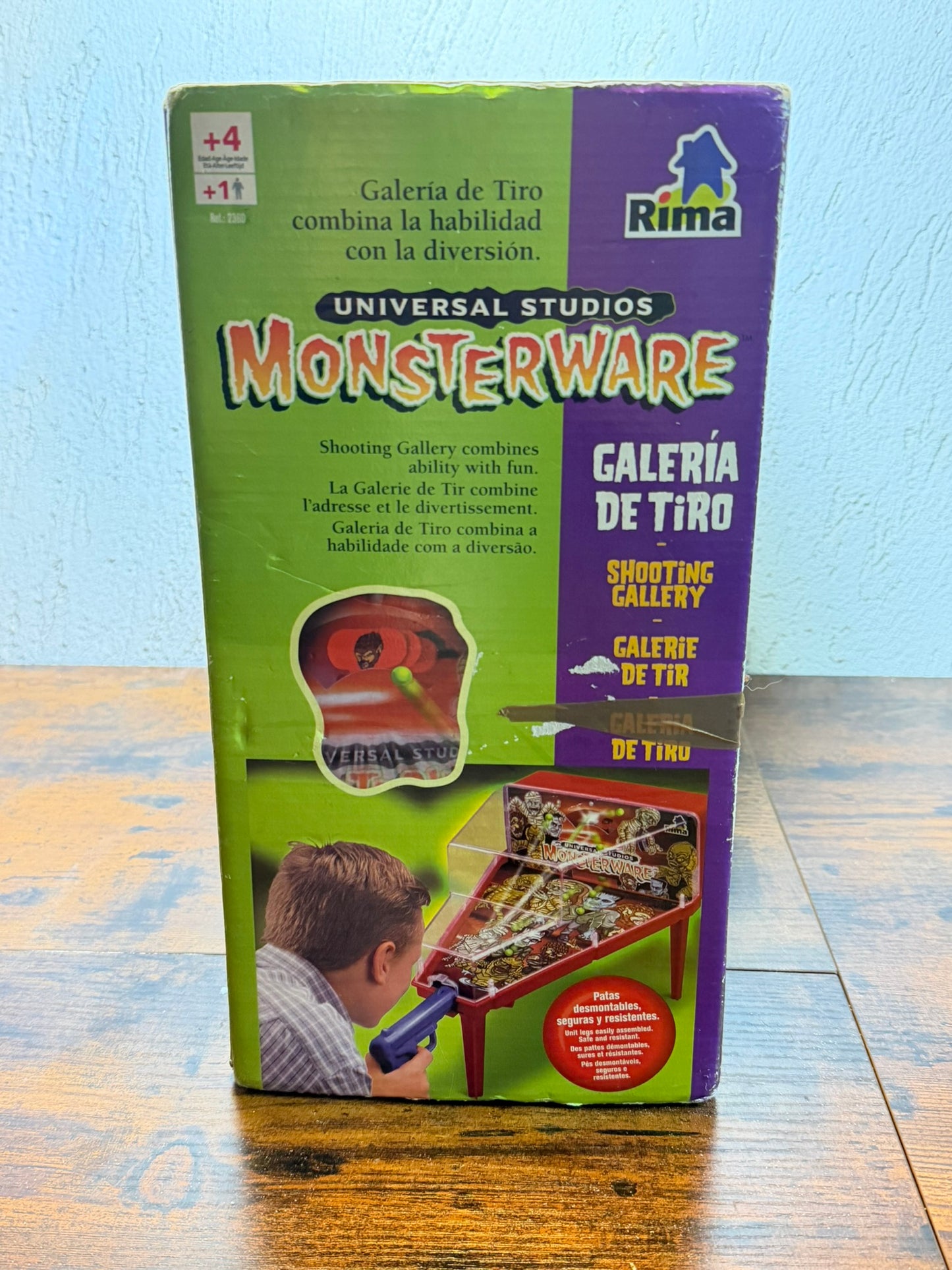 Universal studio Monsterware shooting gallery galeria de tiro (nuova)