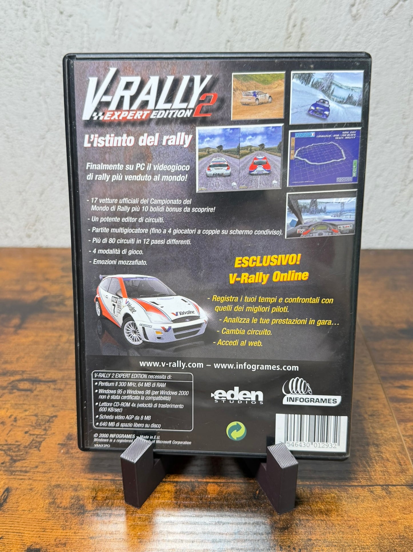V-RALLY 2 EXPERT EDITION - PC DVD GIOCO VIDEOGIOCO