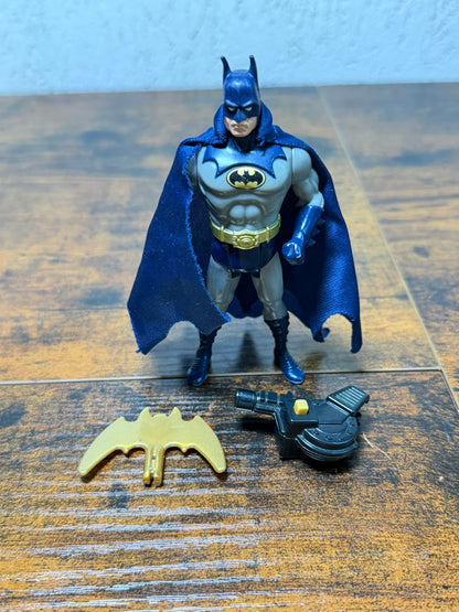 Vintage 1990 Kenner Wall Scaler Batman Action Figure Blue Costume Arma senza fil