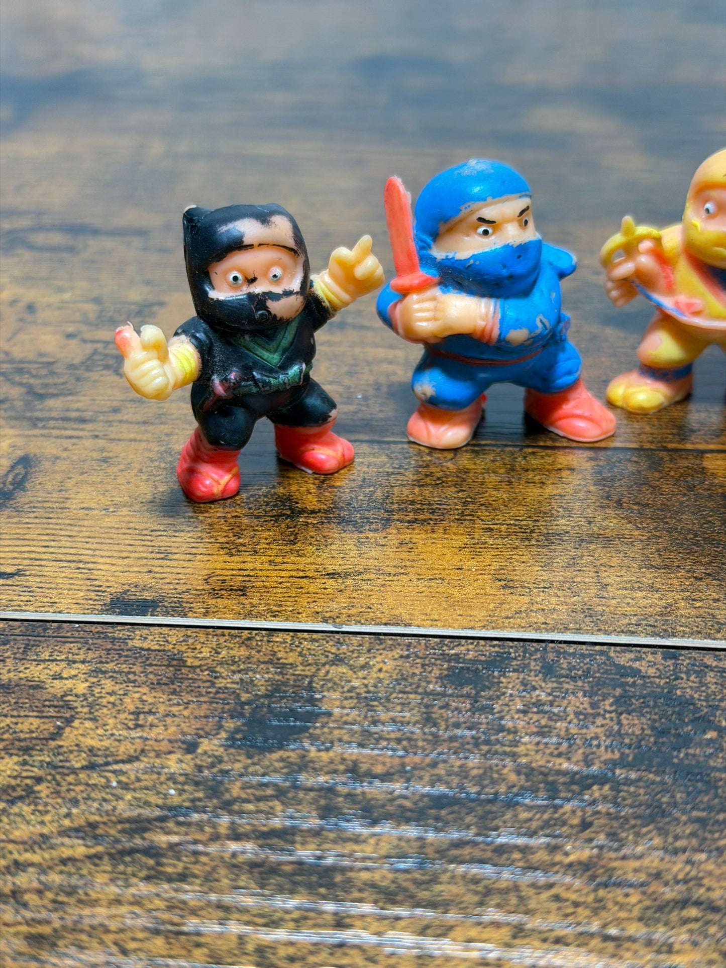 lotto 6 Figurines vintage Ninja Soma Ceppiratti 1986