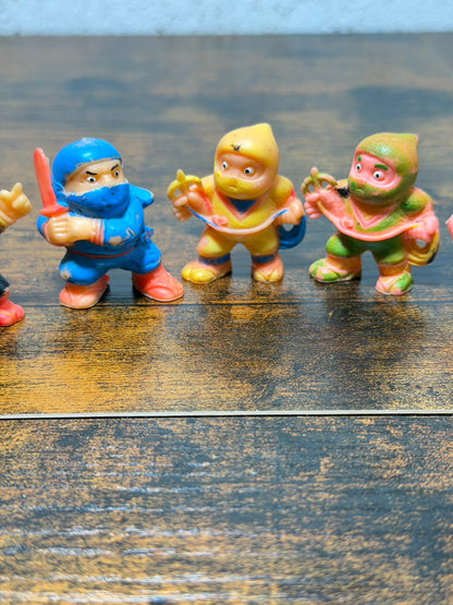 lotto 6 Figurines vintage Ninja Soma Ceppiratti 1986