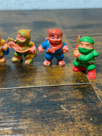 lotto 6 Figurines vintage Ninja Soma Ceppiratti 1986