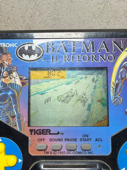 Batman RITORNO Tiger scacciapensieri handled video game funzionante