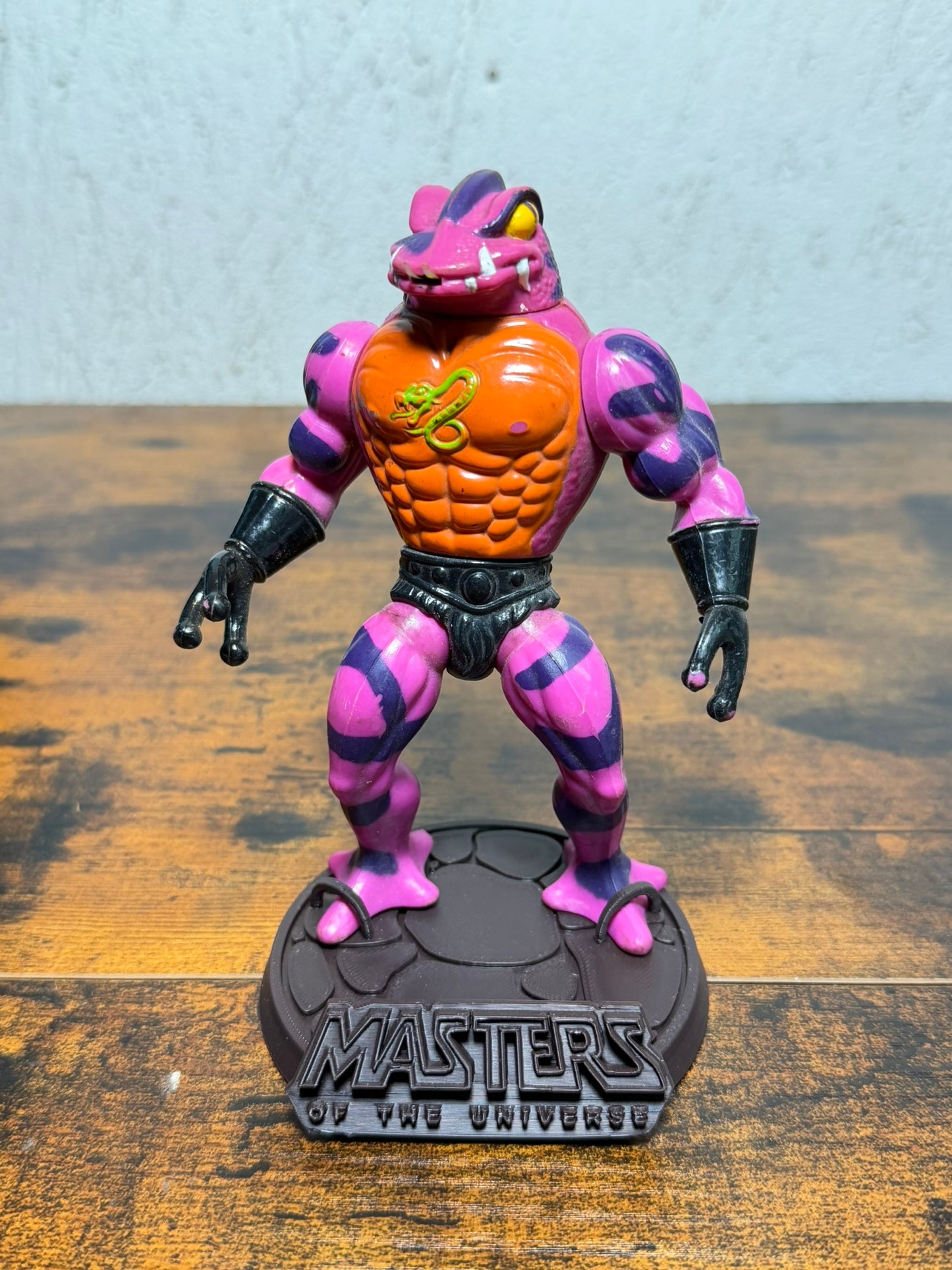 Modellino MOTU Tung Lashor Mattel He-Man Snake Men 1985 vintage funzionante