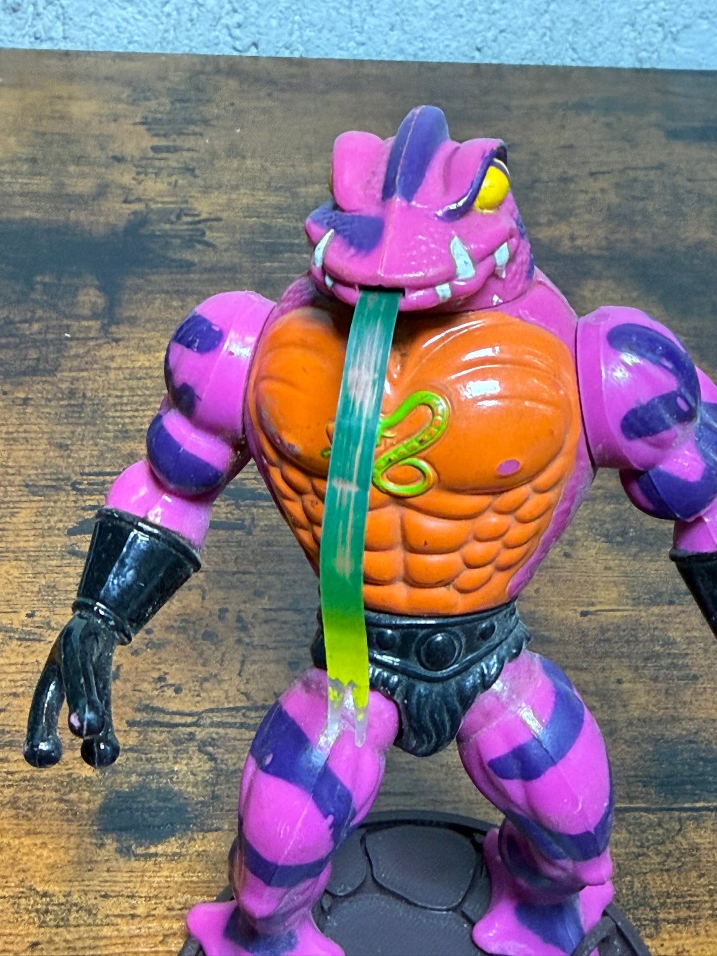 Modellino MOTU Tung Lashor Mattel He-Man Snake Men 1985 vintage funzionante