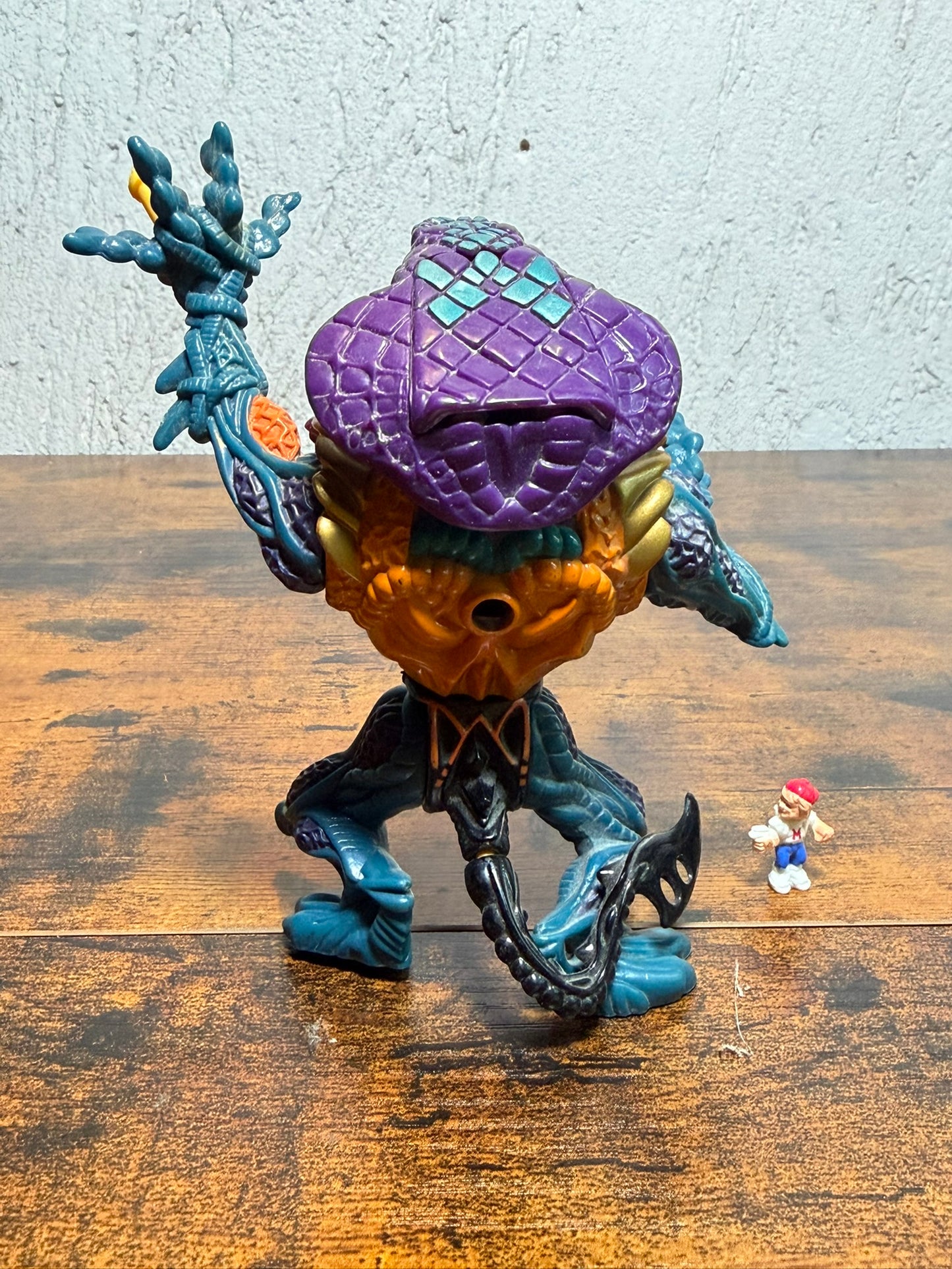 Vintage Bluebird Mighty Max Strikes Pharoah Phang Fang 90s incompleto