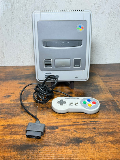 SNES - Console Super Nintendo + controller (senza fili - testata)