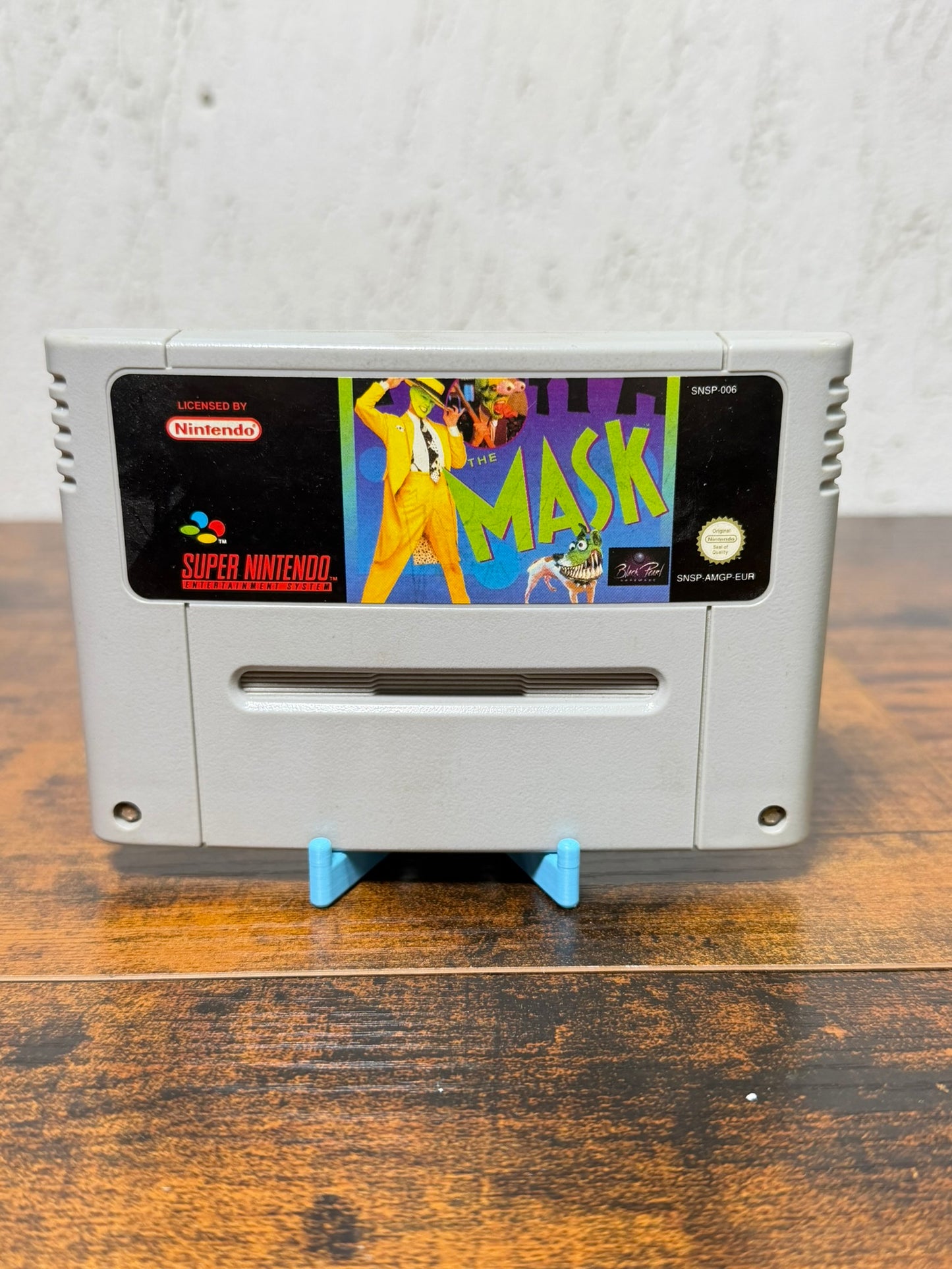 1995 SNES The MASK Super Nintendo 16 Bit Gioco Cartuccia PAL