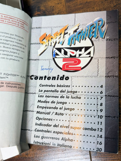 Super Nintendo - Street Fighter Alpha 2 - Snes - confezione originale