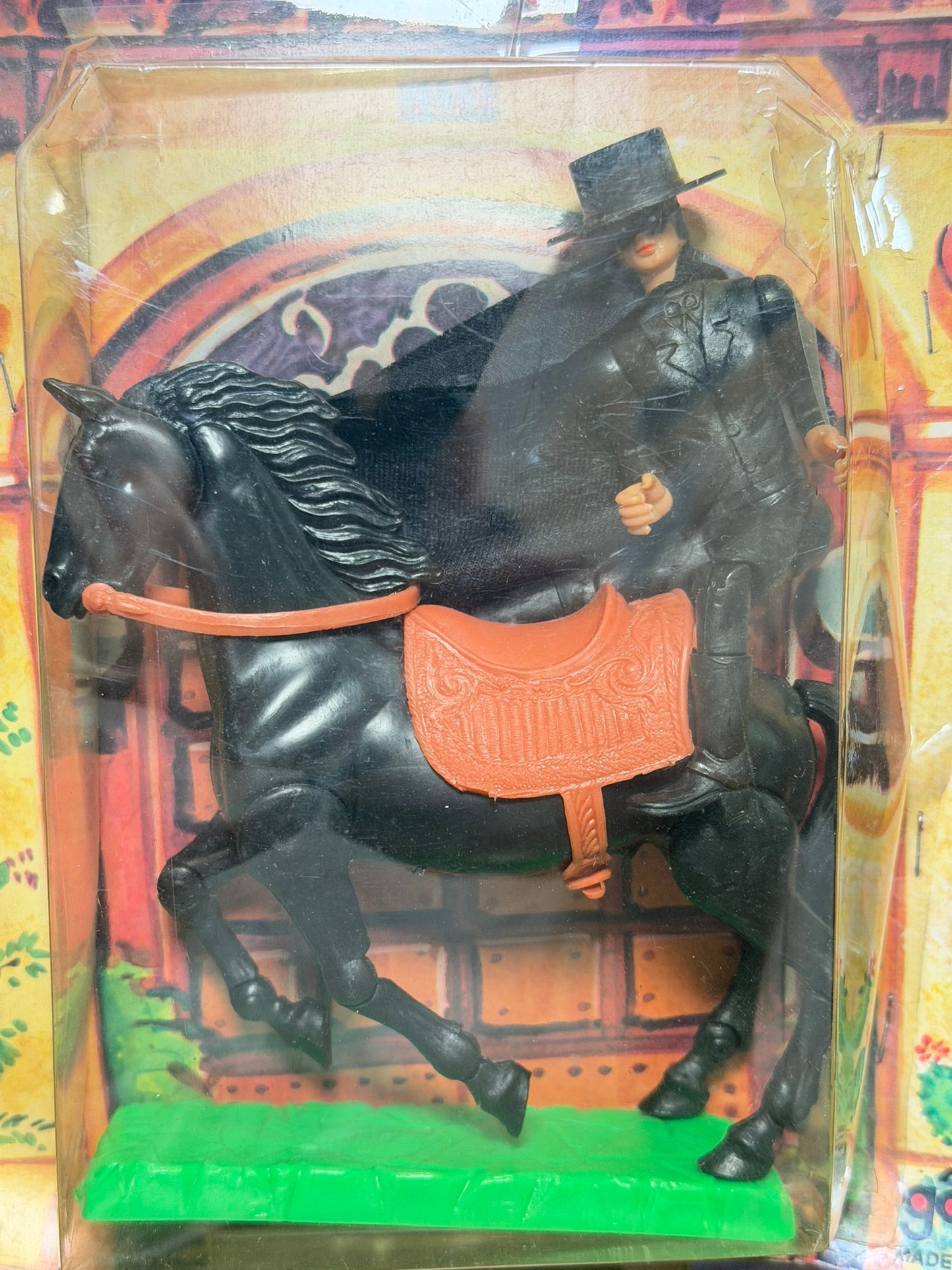 Action figure Zorro a cavallo Galba made in italy anni '80