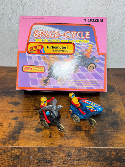 box 12pz Vintage 1983 Hong Kong Space-Cycle turbo motorcycle racer knockoff