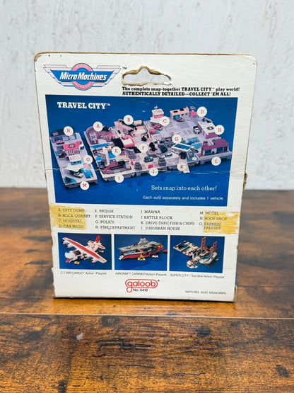 Galoob Micro Machines Travel City Express Freight Playset #6410 1988 Vintage
