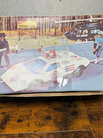 MACCHINA RADIOCOMANDATA VINTAGE REEL 45 AMERICAN sheriff funzionante