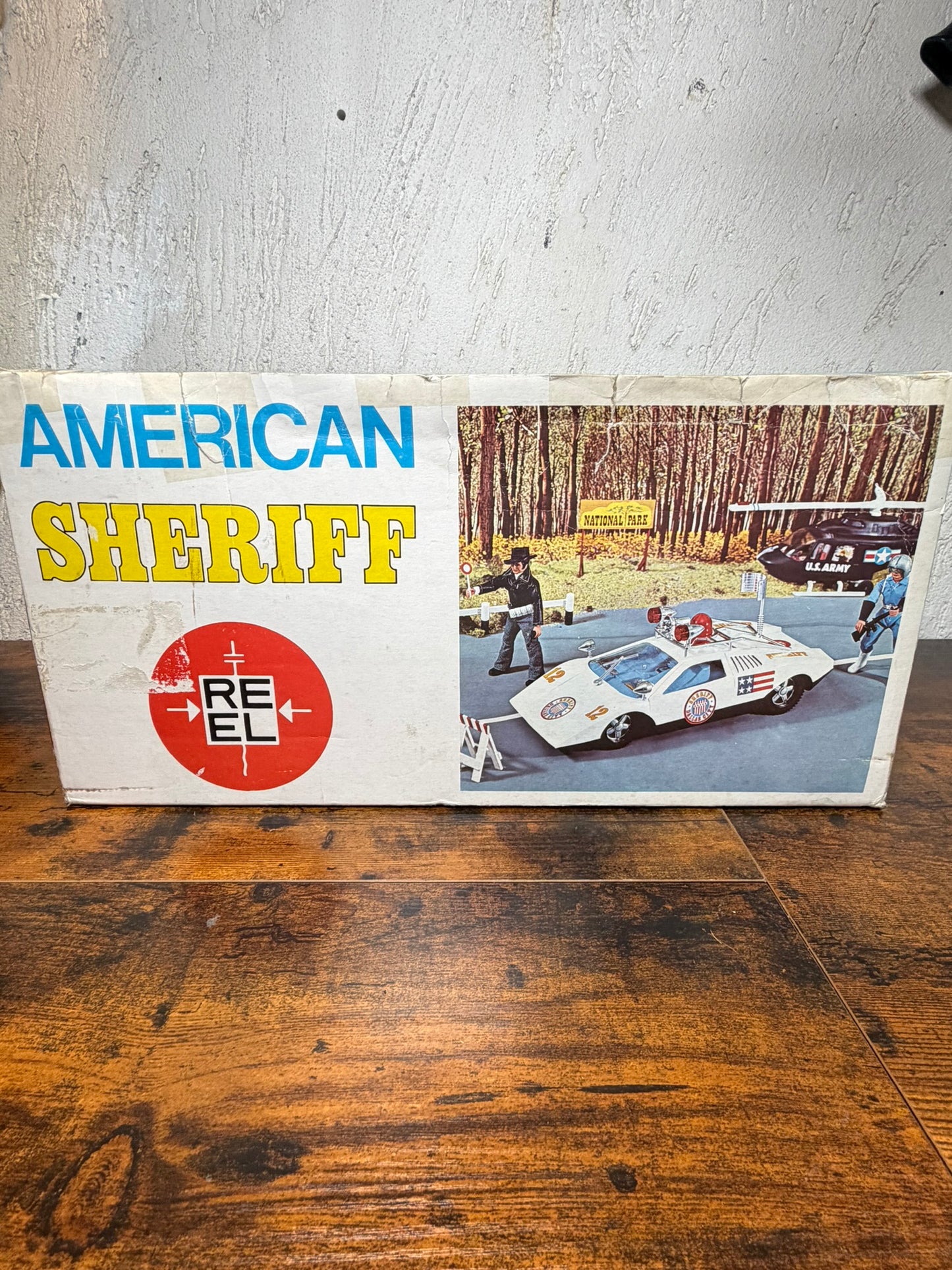 MACCHINA RADIOCOMANDATA VINTAGE REEL 45 AMERICAN sheriff funzionante