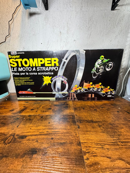 Polistil Pista Super STOMPER Le Moto a Strappo Boxed Anni '80