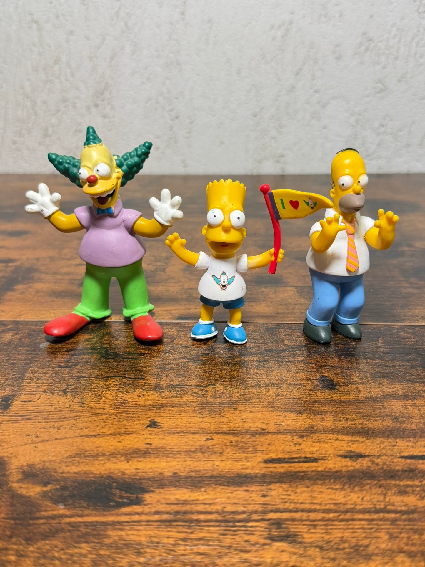 Lotto 3 personaggi Simpson Bart - Homer - Krusty