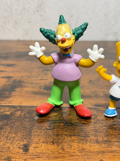 Lotto 3 personaggi Simpson Bart - Homer - Krusty