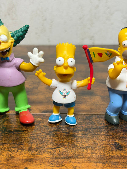 Lotto 3 personaggi Simpson Bart - Homer - Krusty
