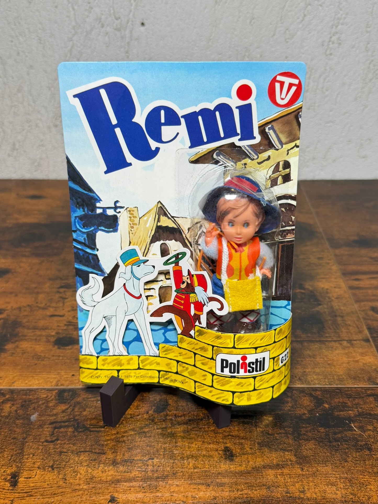 POLISTIL BAMBOLA REMI' cartoni tv VINTAGE 1979 REMIGIO SANS FAMILLE NEW IN BOX