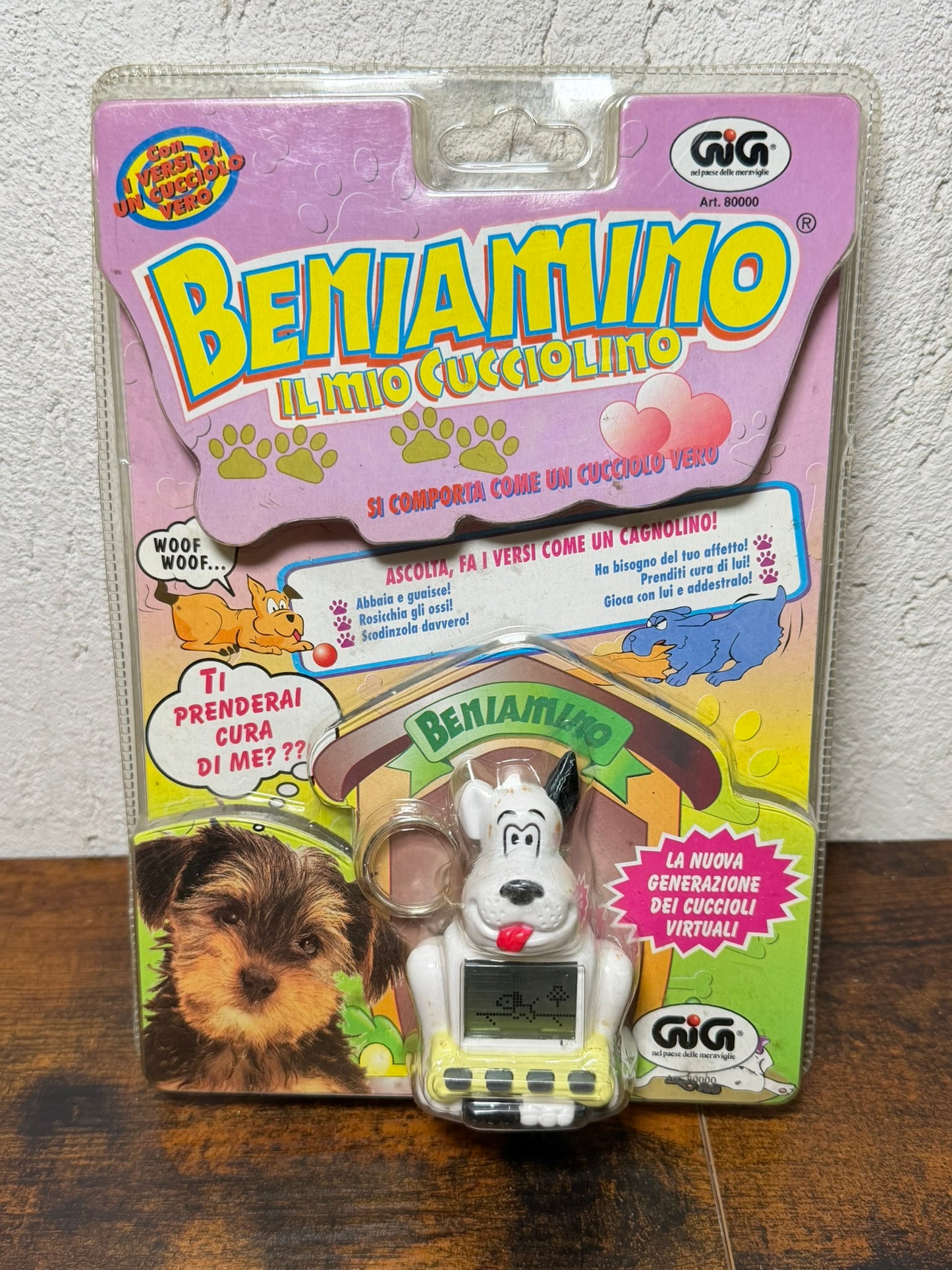 Pocket Puppy Beniamino Interactive Virtual Pet Toy Key ita vers
