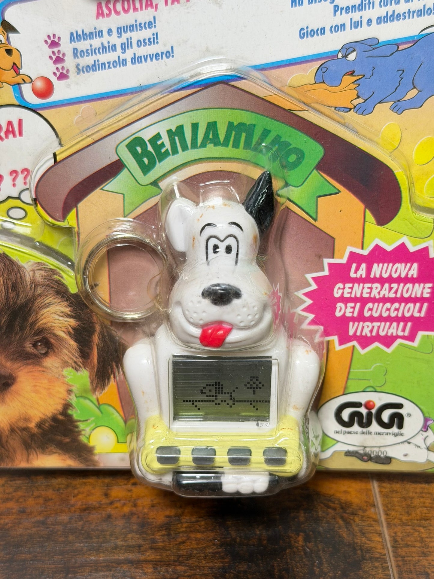 Pocket Puppy Beniamino Interactive Virtual Pet Toy Key ita vers