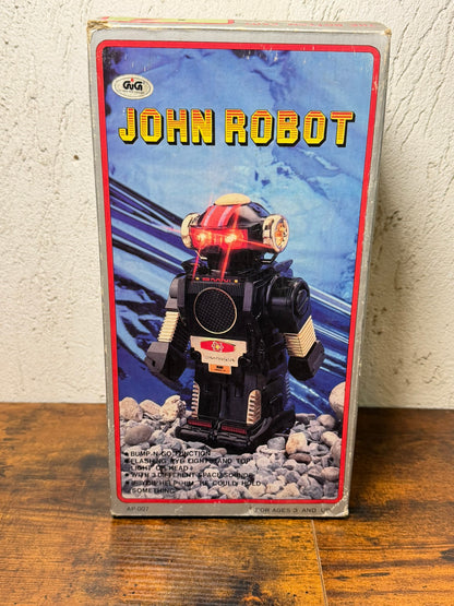 John Robot GIG robot made in Taiwan since 1989, vintage Toy
