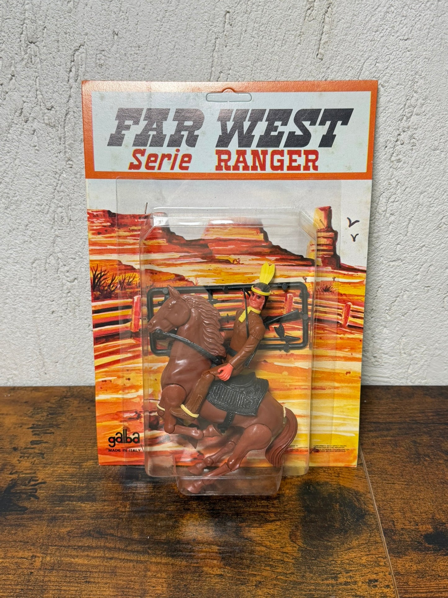 Indiano di plastica Far West serie Ranger Galba made in italy
