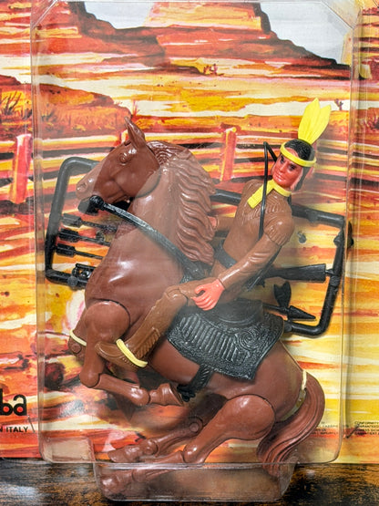 Indiano di plastica Far West serie Ranger Galba made in italy