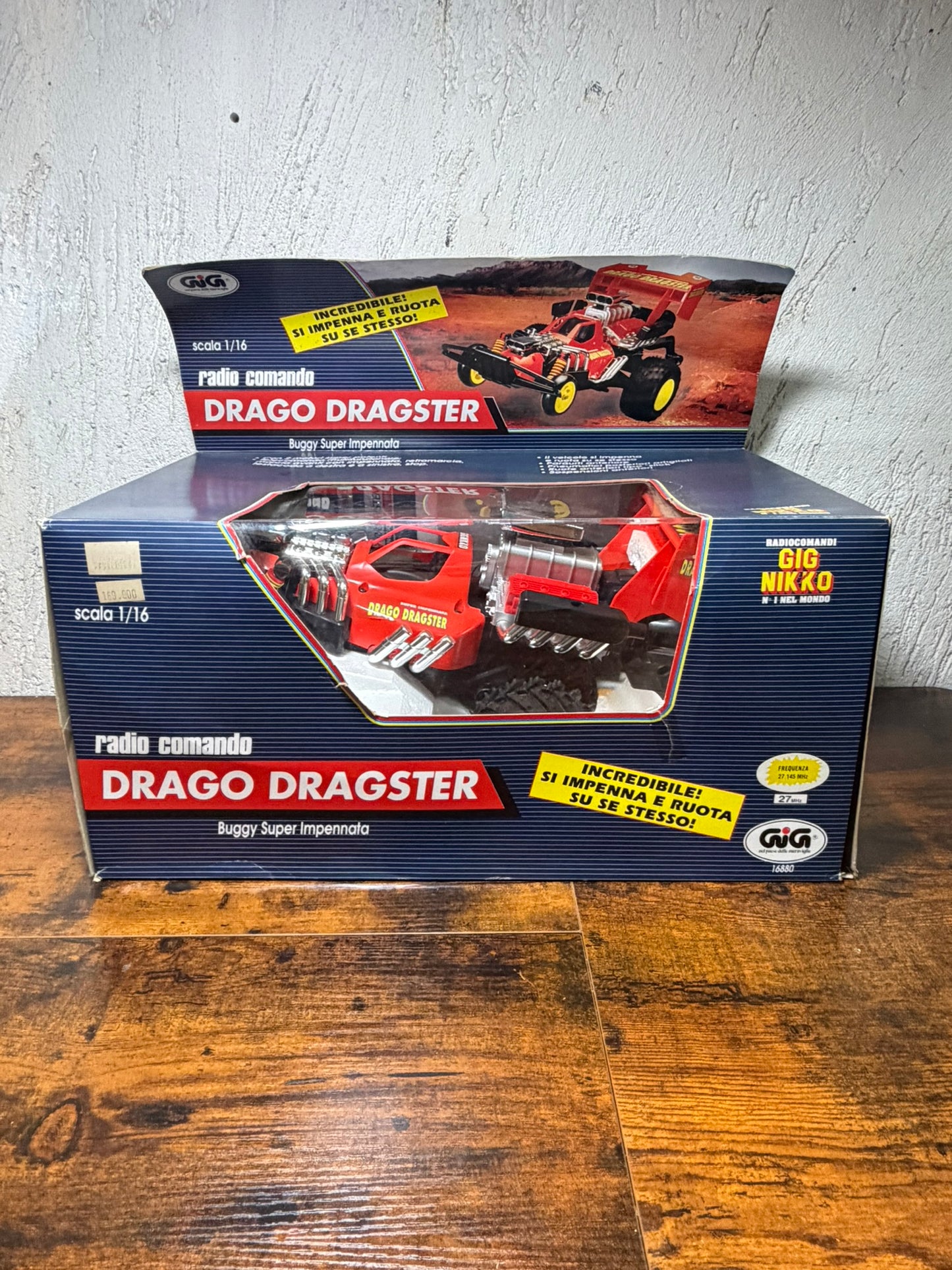 GIG NIKKO DRAGO DRAGSTER 1:16 RADIOCOMANDATA