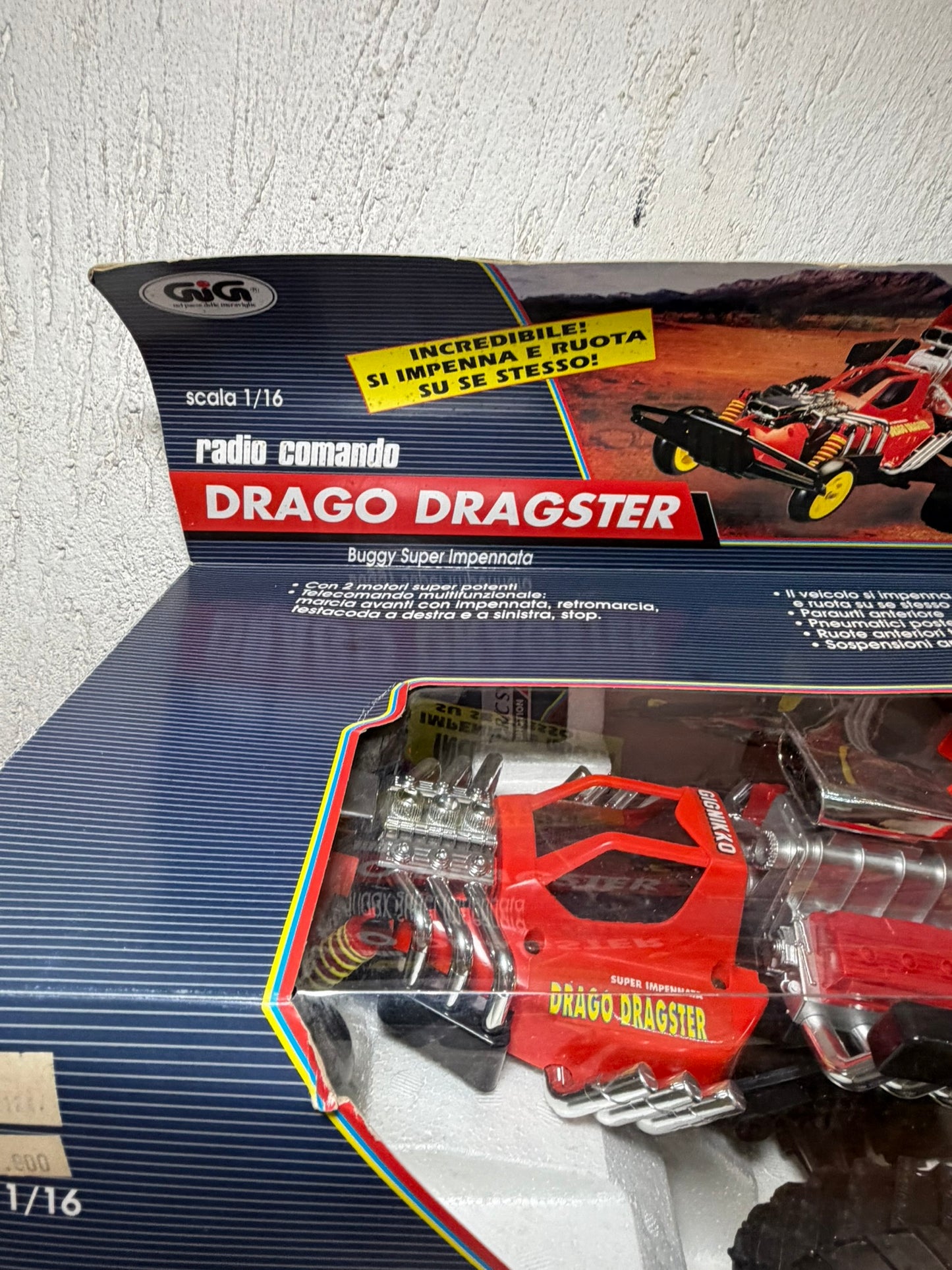 GIG NIKKO DRAGO DRAGSTER 1:16 RADIOCOMANDATA