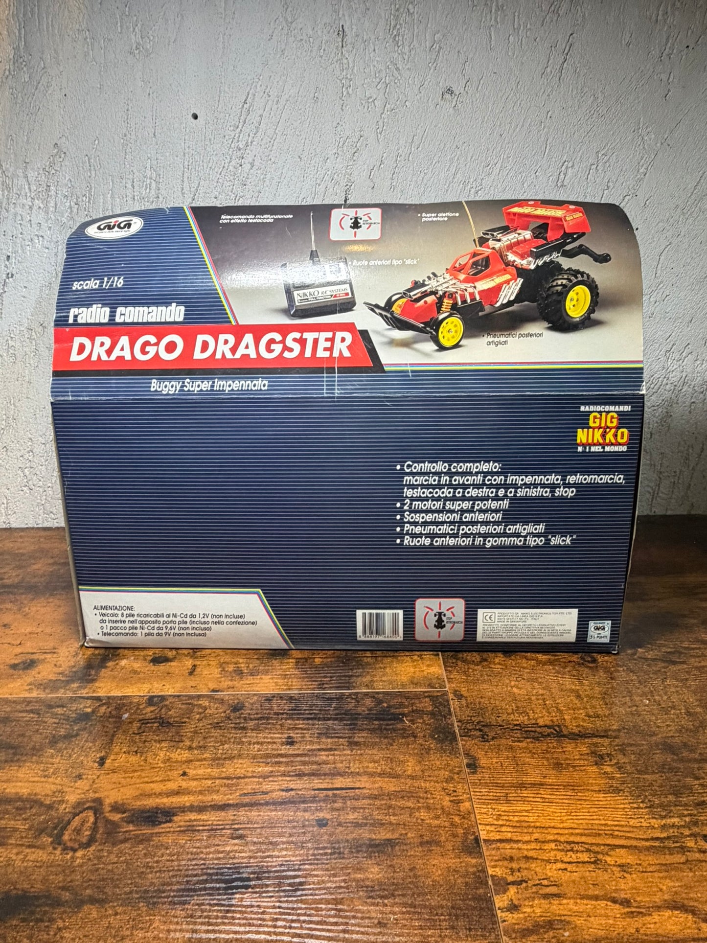 GIG NIKKO DRAGO DRAGSTER 1:16 RADIOCOMANDATA