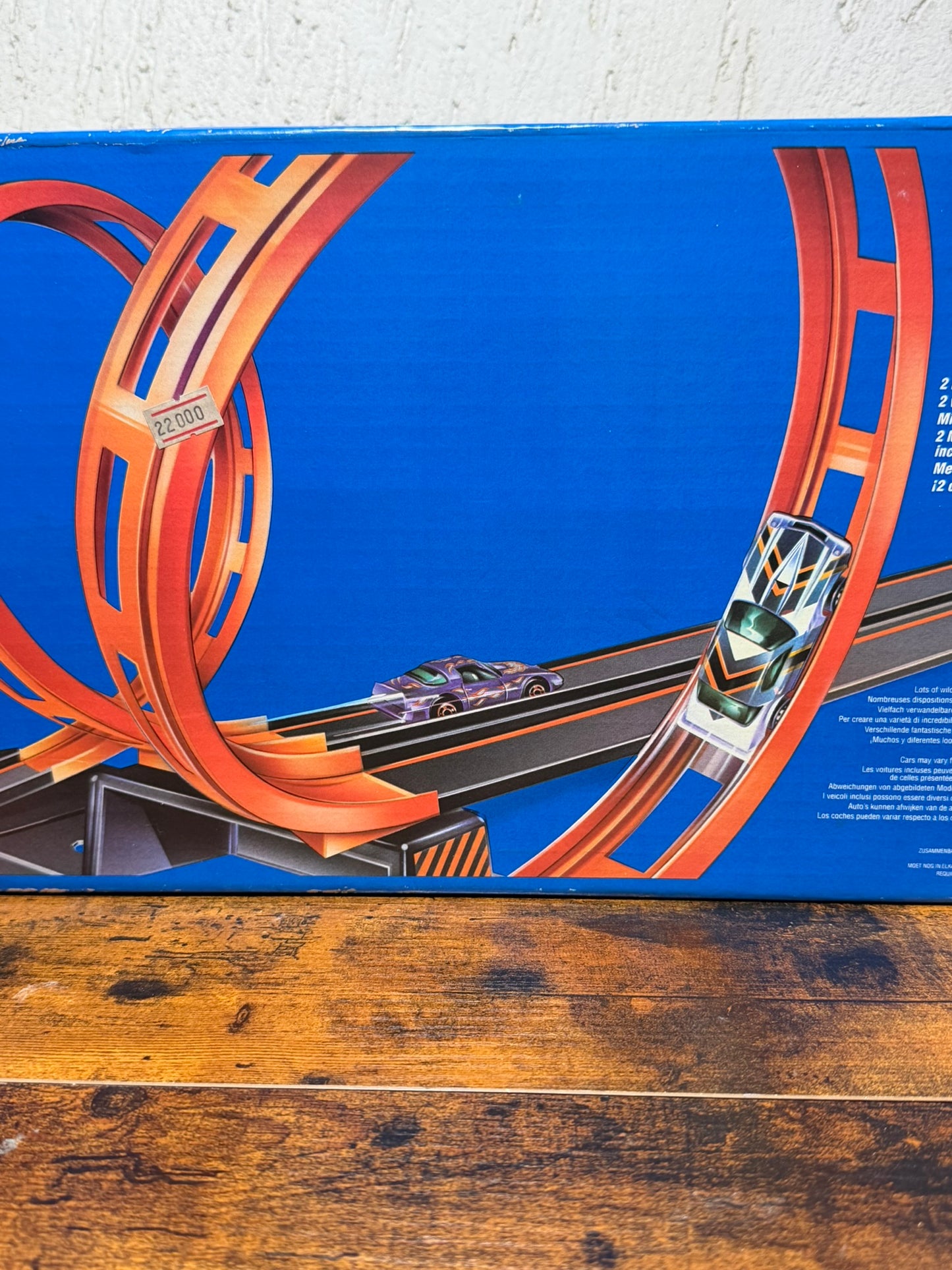 Set acrobazie doppia canna Mattel Hot Wheels 1988 vintage in scatola incompleto
